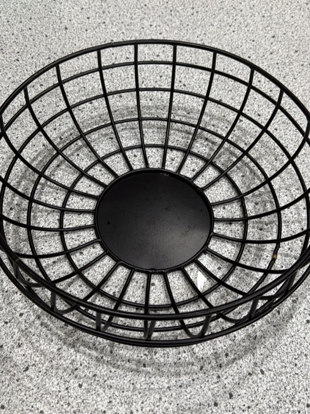 Black Wire Fruit Bowl